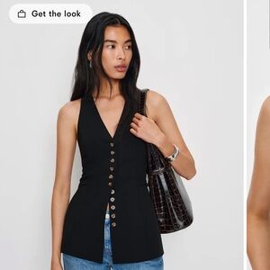 NWT • Rowe vest in black - size 2